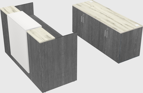Comptoir d'accueil modulable