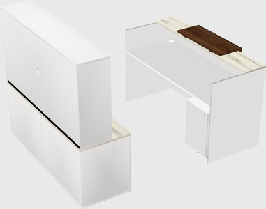 Comptoir d'accueil modulable