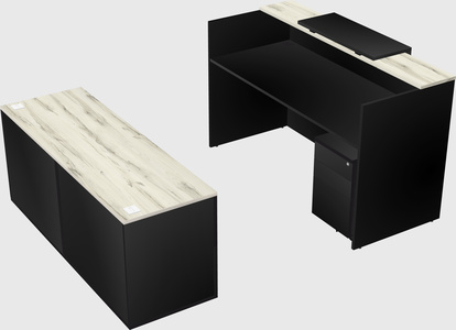 Comptoir d'accueil modulable