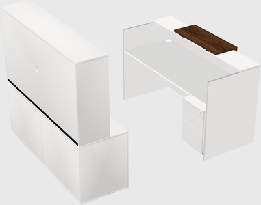 Comptoir d'accueil modulable
