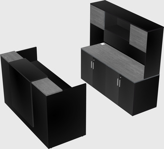 Comptoir d'accueil modulable