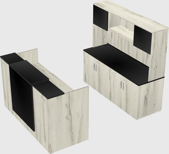 Comptoir d'accueil modulable