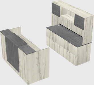 Comptoir d'accueil modulable