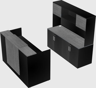 Comptoir d'accueil modulable