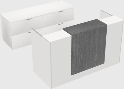 Comptoir d'accueil modulable