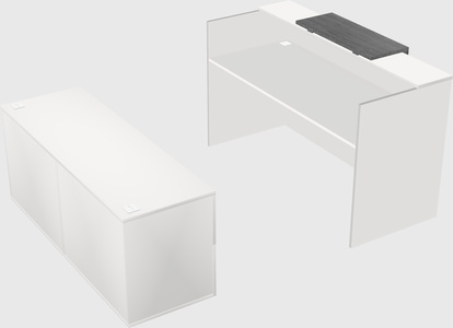Comptoir d'accueil modulable