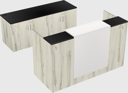 Comptoir d'accueil modulable