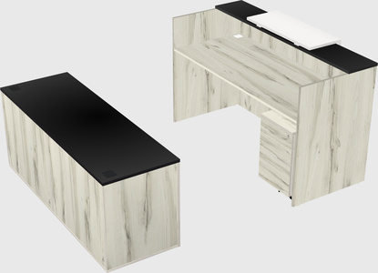Comptoir d'accueil modulable