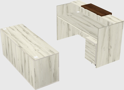 Comptoir d'accueil modulable