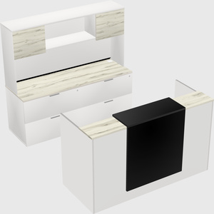 Comptoir d'accueil modulable