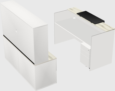 Comptoir d'accueil modulable