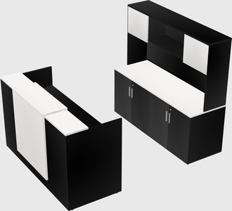 Comptoir d'accueil modulable