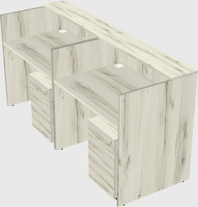 Shared u-shaped reception desks