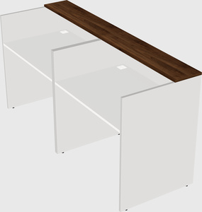Shared u-shaped reception desks