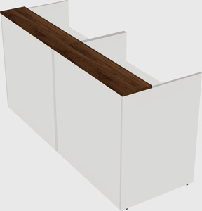 Shared u-shaped reception desks
