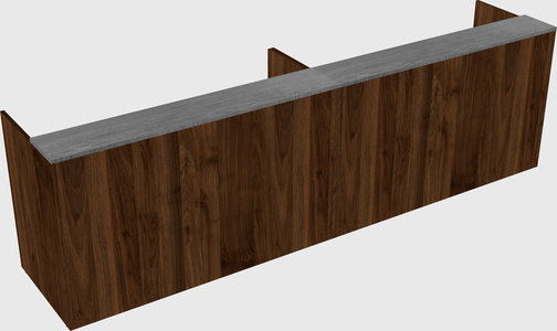 Shared u-shaped reception desks