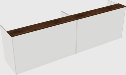 Shared u-shaped reception desks