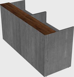 Shared u-shaped reception desks