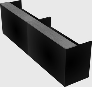 Shared u-shaped reception desks