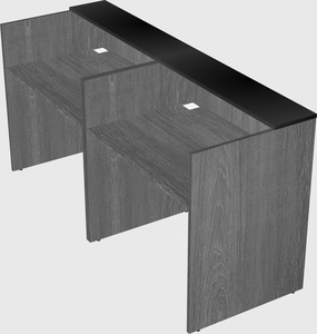 Shared u-shaped reception desks