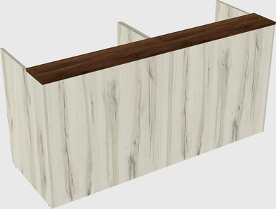 Shared u-shaped reception desks