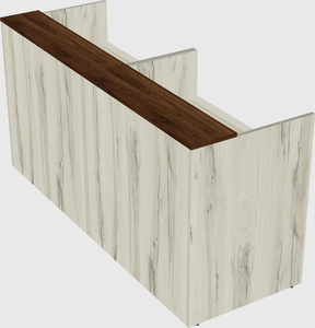 Shared u-shaped reception desks