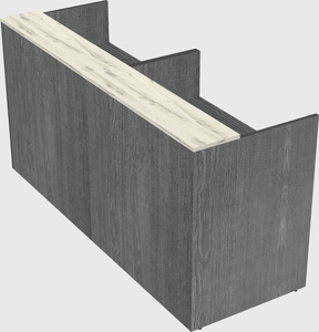Shared u-shaped reception desks