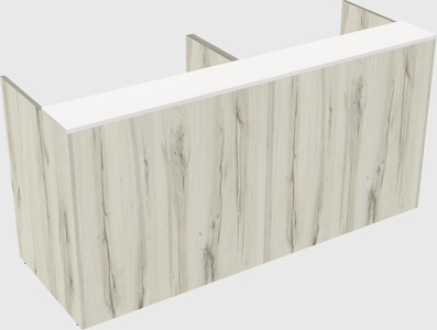 Shared u-shaped reception desks