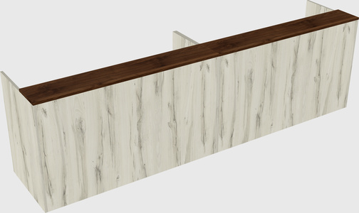 Shared u-shaped reception desks