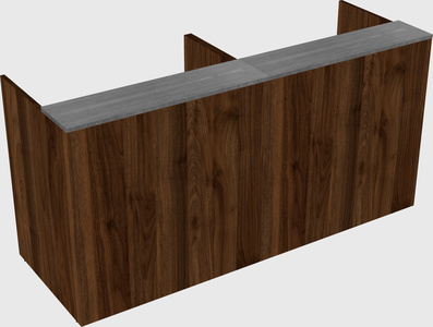 Shared u-shaped reception desks