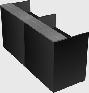 Shared u-shaped reception desks