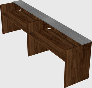 Shared u-shaped reception desks