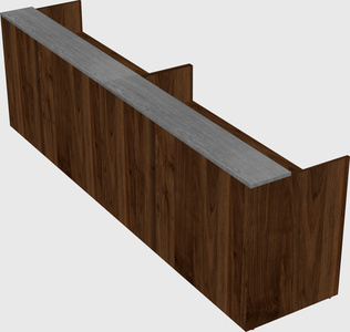 Shared u-shaped reception desks