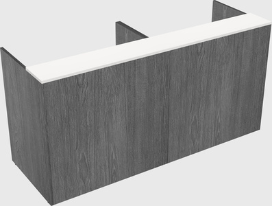 Shared u-shaped reception desks
