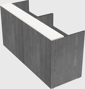 Shared u-shaped reception desks