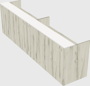 Shared u-shaped reception desks