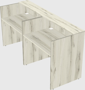 Shared u-shaped reception desks