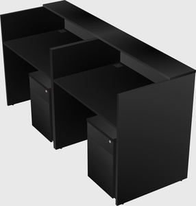Shared u-shaped reception desks