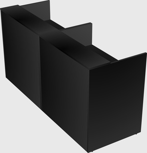 Shared u-shaped reception desks