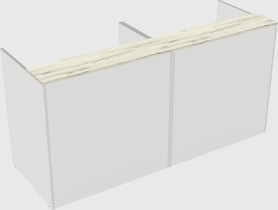 Shared u-shaped reception desks