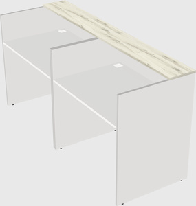 Shared u-shaped reception desks
