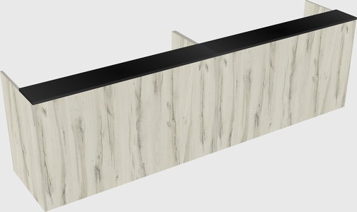Shared u-shaped reception desks