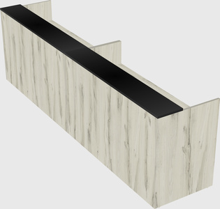 Shared u-shaped reception desks