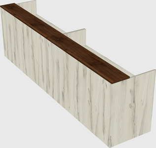 Shared u-shaped reception desks