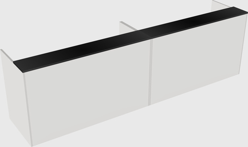 Shared u-shaped reception desks