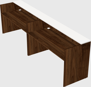 Shared u-shaped reception desks