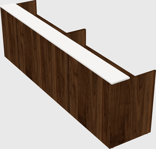 Shared u-shaped reception desks