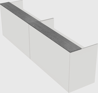 Shared u-shaped reception desks
