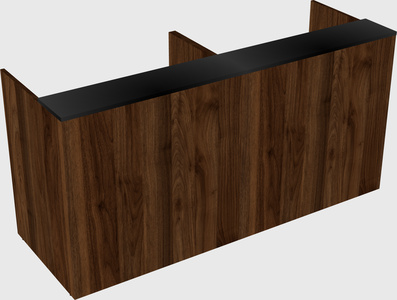 Shared u-shaped reception desks