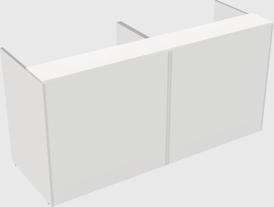 Shared u-shaped reception desks